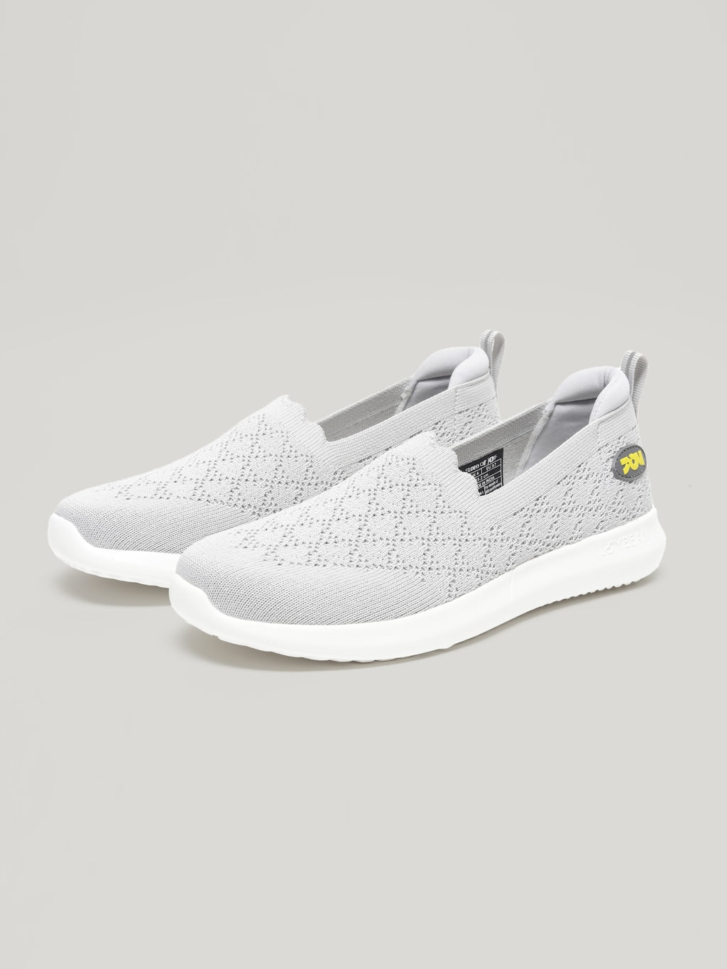 JW044 - Women's Slip On Shoes Light Grey