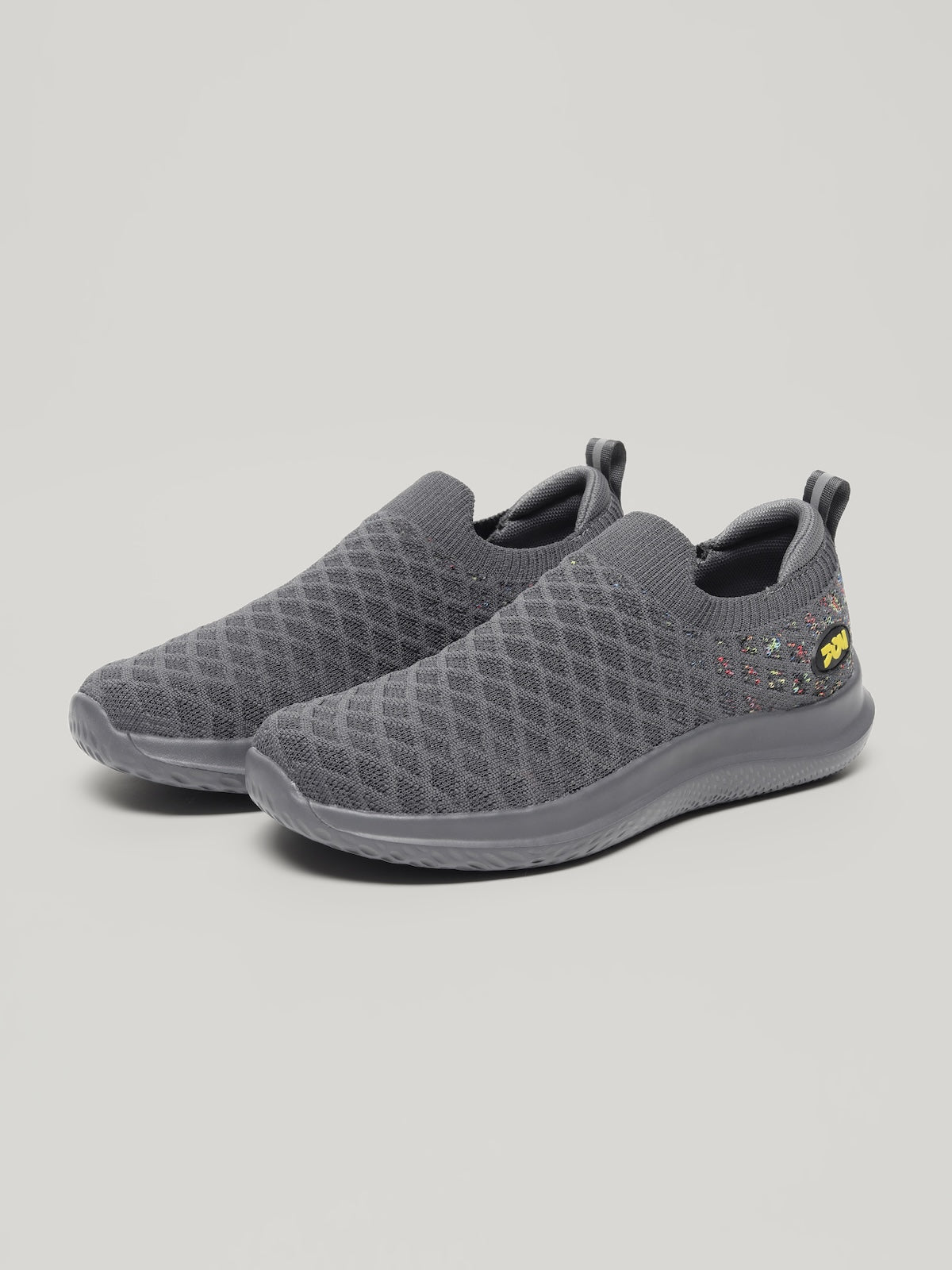 JW046 - Women's Slip On Shoes Dark Grey