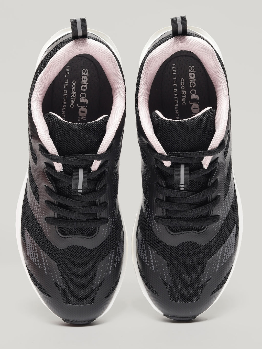 JW053 - Women's Lace Up Shoes Black