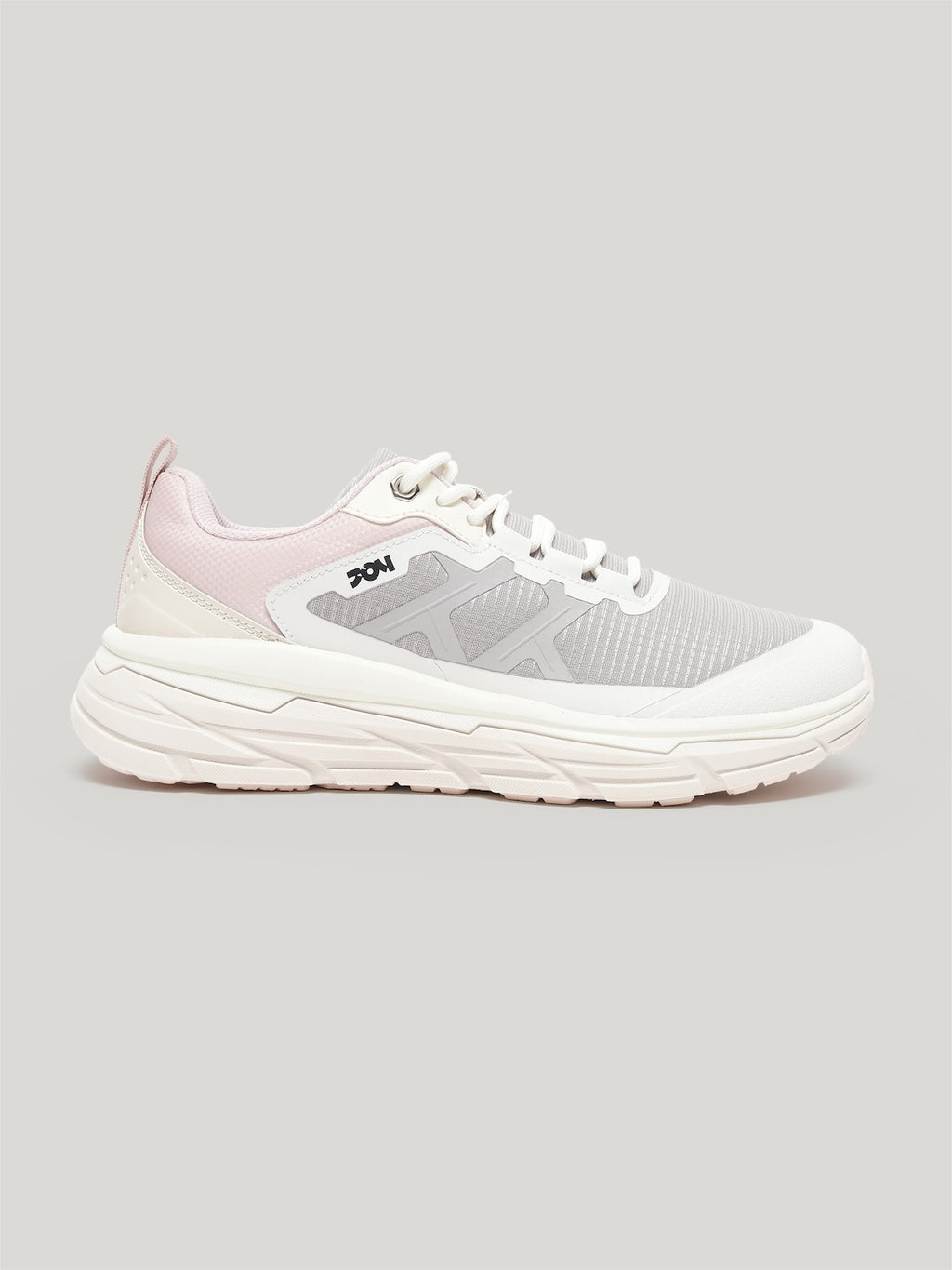 JW055 - Women's Lace Up Shoes Light Grey