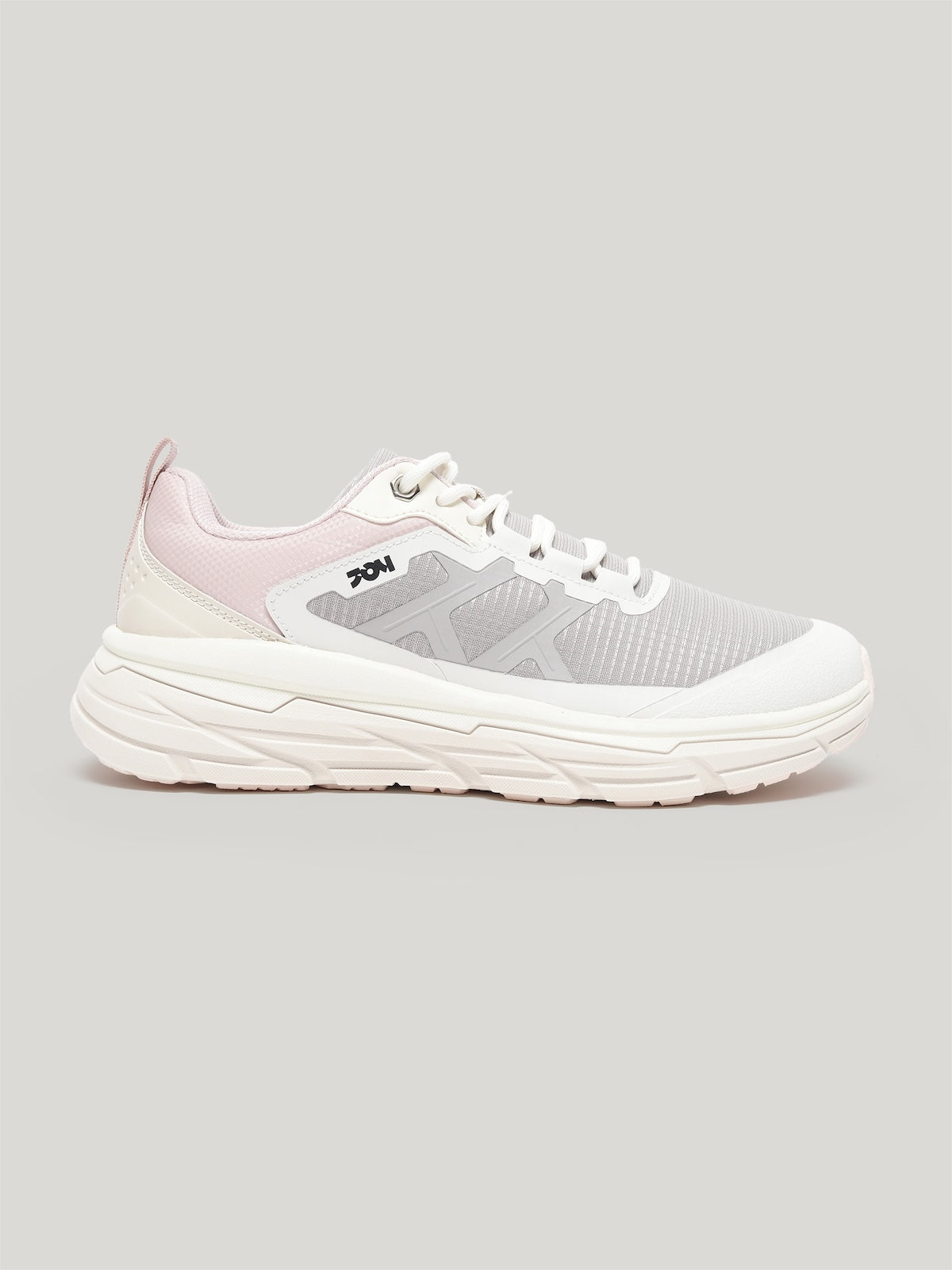 JW055 - Women's Lace Up Shoes Light Grey