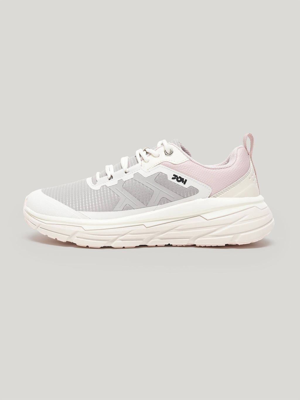 JW055 - Women's Lace Up Shoes Light Grey