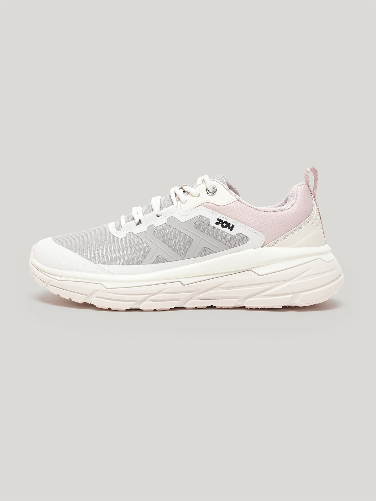JW055 - Women's Lace Up Shoes Light Grey