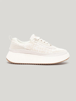 JW056 - Women's Lace Up Shoes Cream