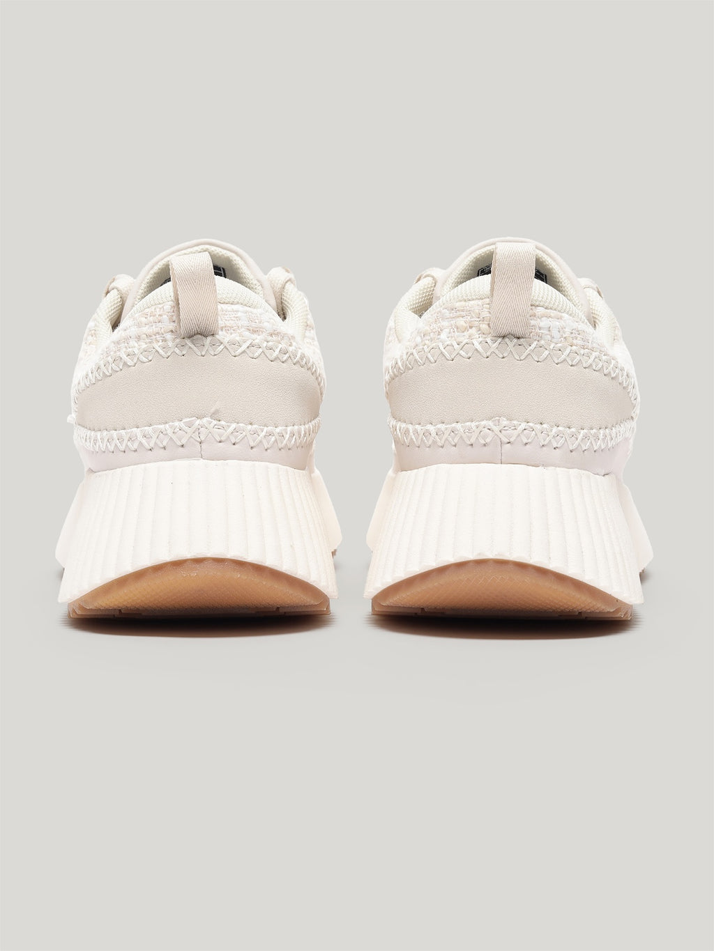JW056 - Women's Lace Up Shoes Cream