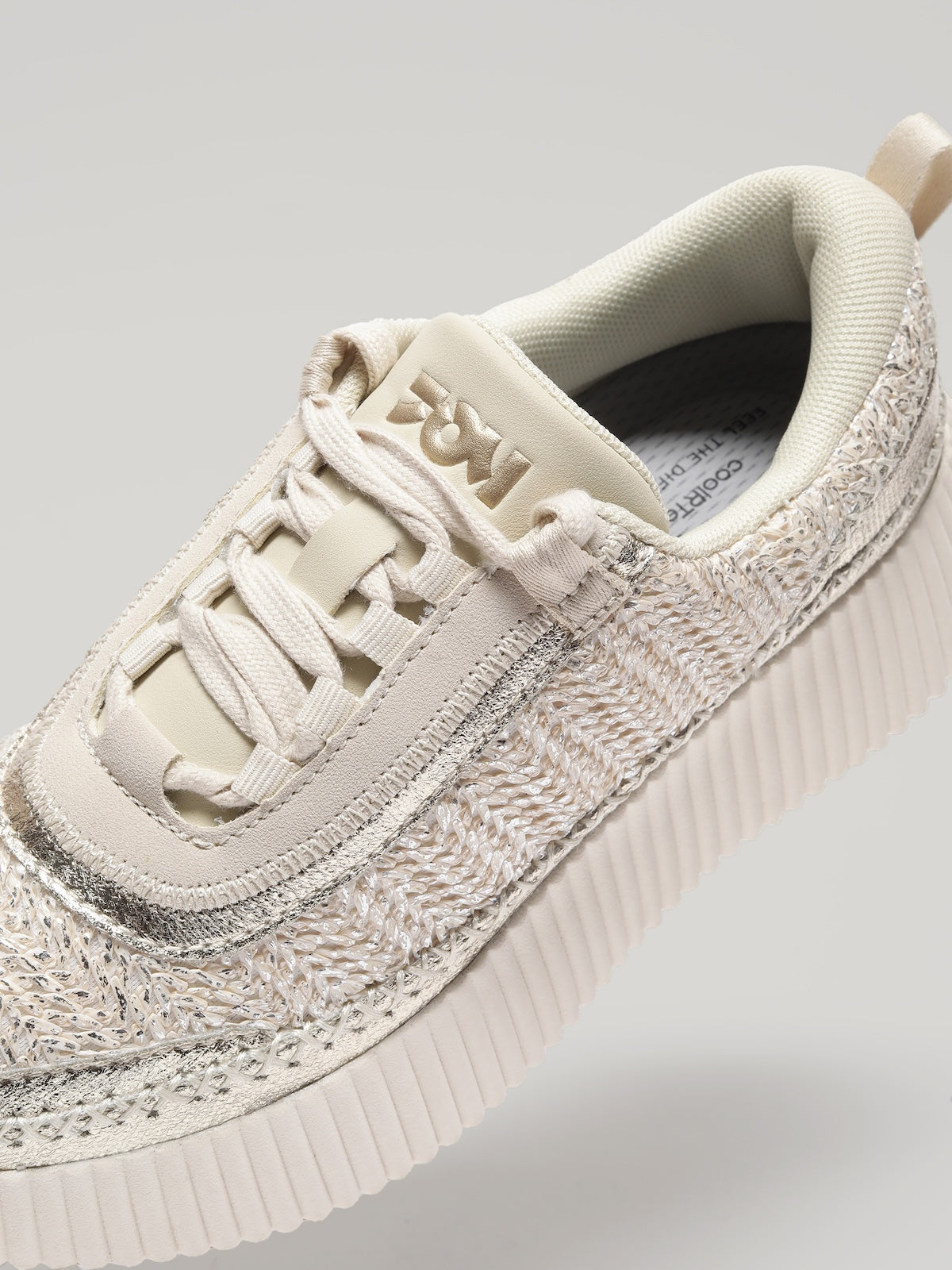 JW056 - Women's Lace Up Shoes Taupe