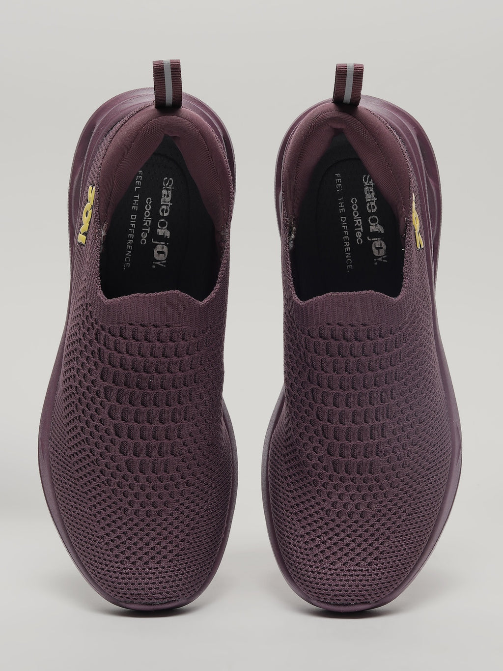 JW057 - Women's Slip On Shoes Burgundy