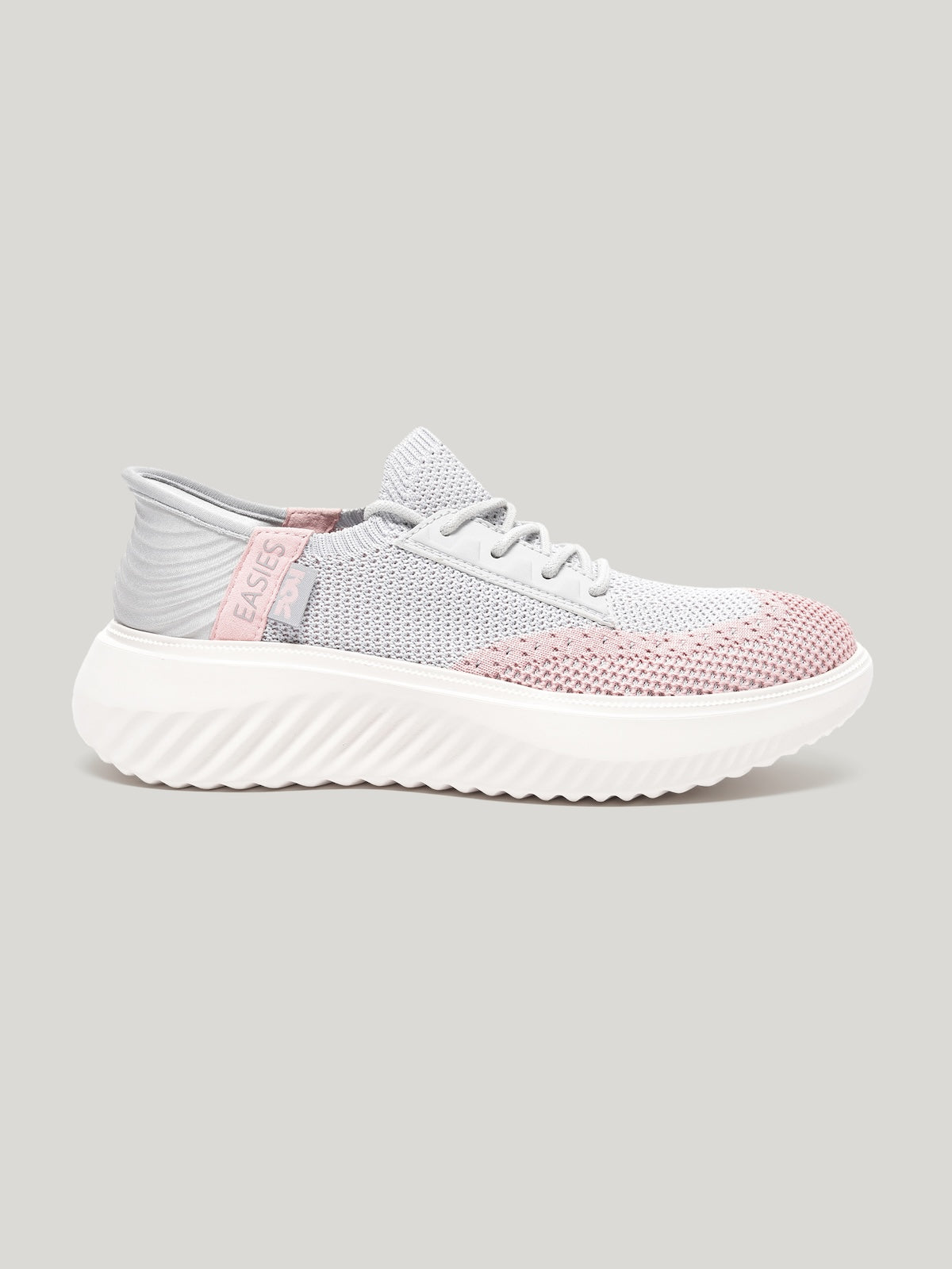 JW085 - Women's Lace Up Shoes Light Grey