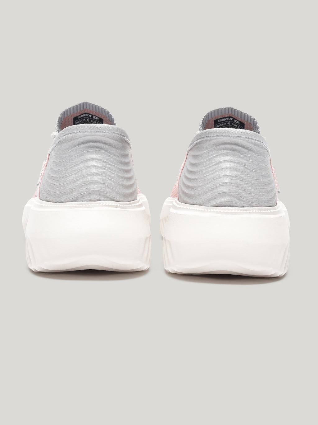 JW085 - Women's Lace Up Shoes Light Grey
