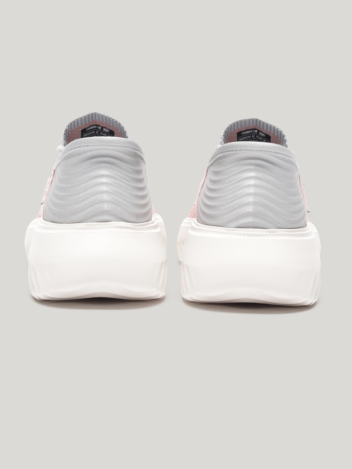 JW085 - Women's Lace Up Shoes Light Grey
