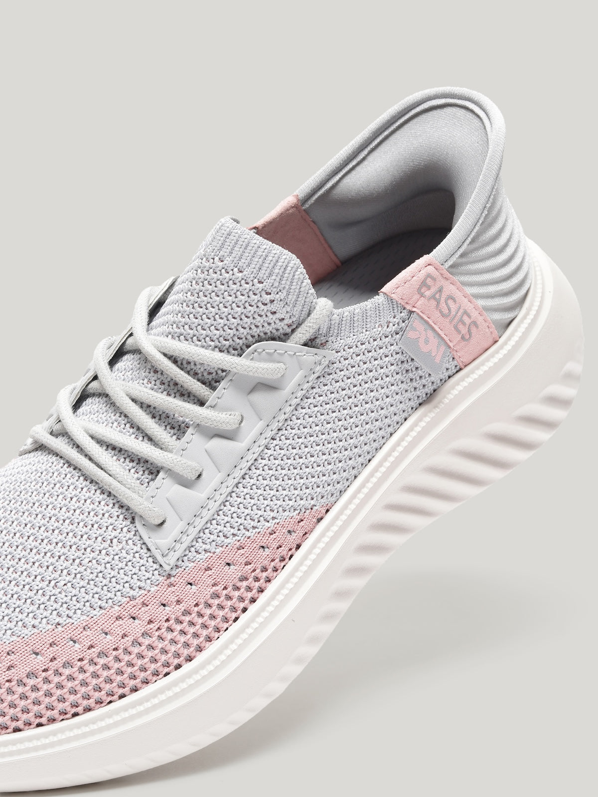 JW085 - Women's Lace Up Shoes Light Grey