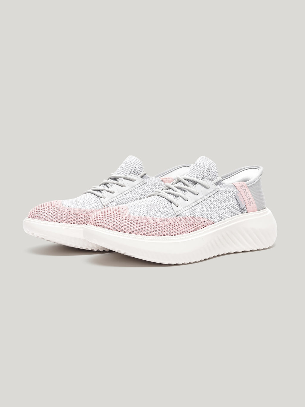 JW085 - Women's Lace Up Shoes Light Grey