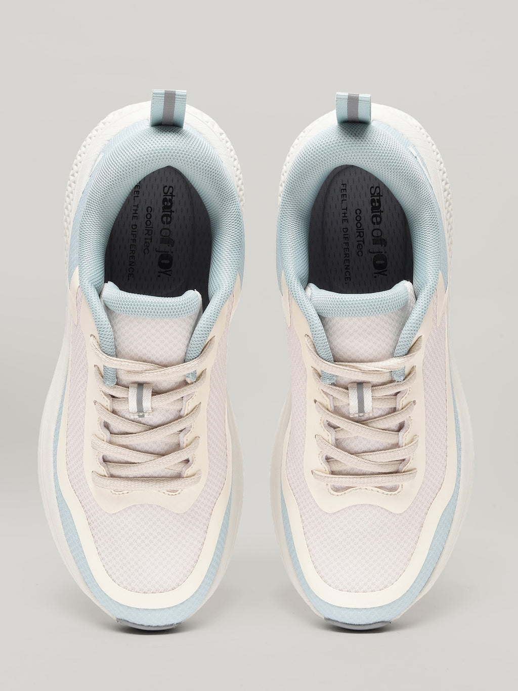 JW086 - Women's Lace up Shoes Light Teal