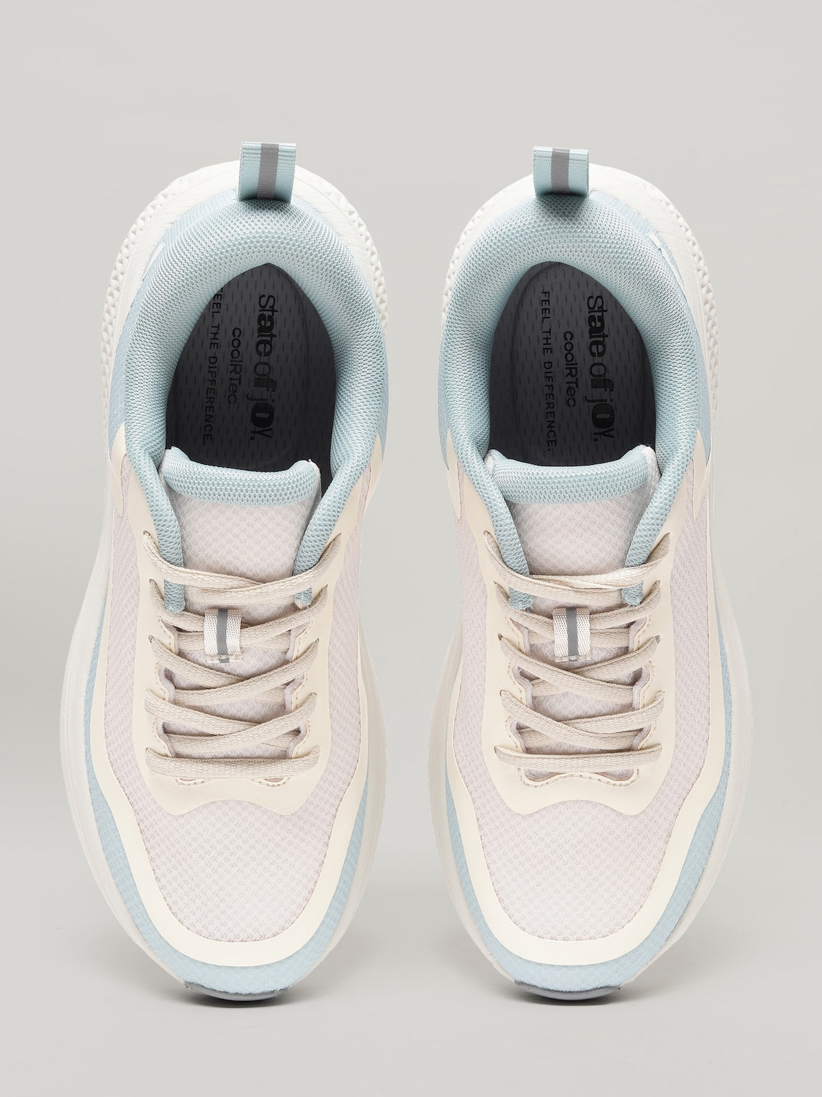 JW086 - Women's Lace up Shoes Light Teal