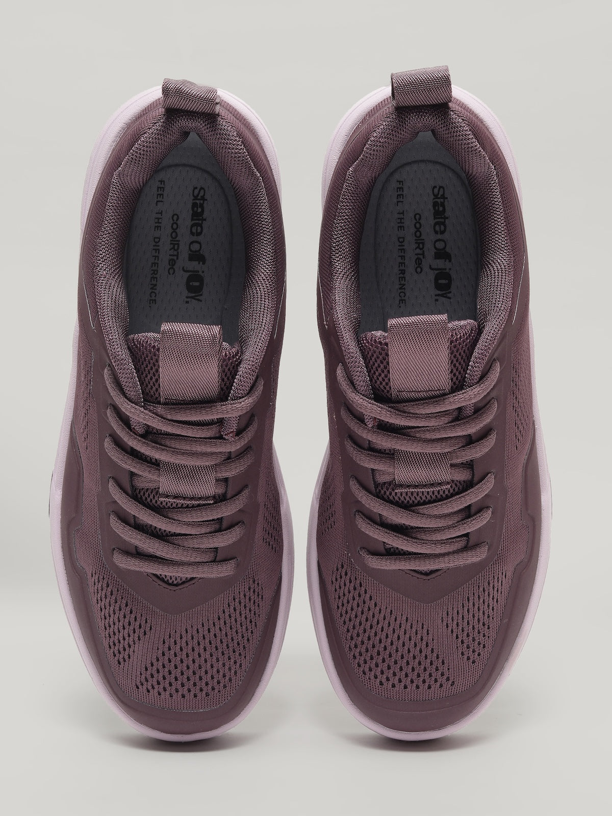 JW089 - Women's Lace Up Shoes Burgundy