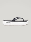 JWS011 - Women's Flip Flops Black White