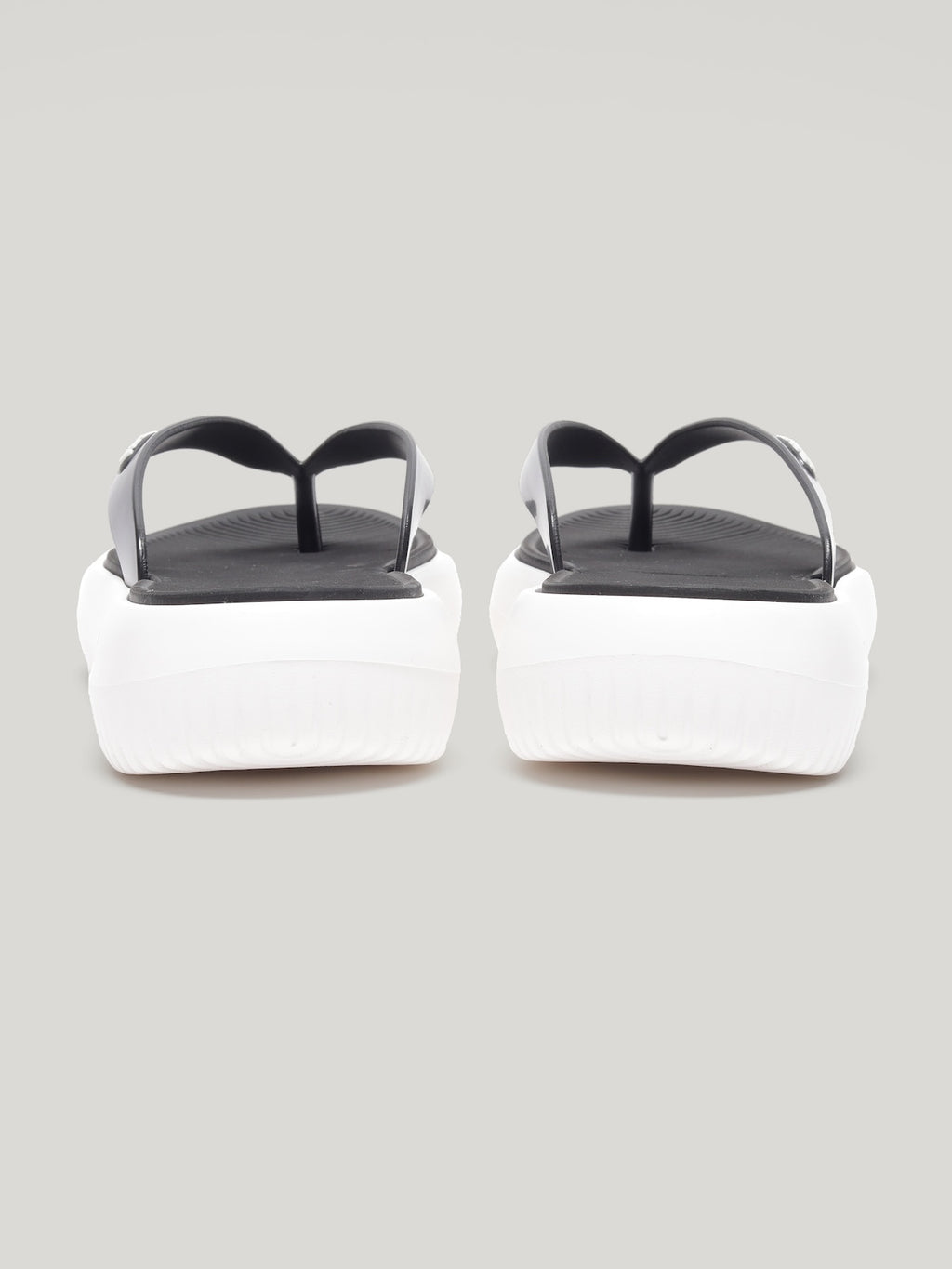 JWS011 - Women's Flip Flops Black White